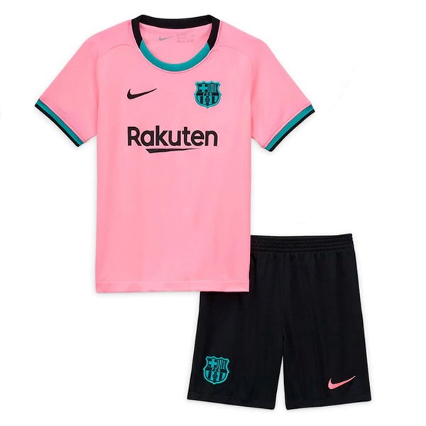 Camiseta Barcelona Tercera Equipación Niños 2020-2021 Rosa